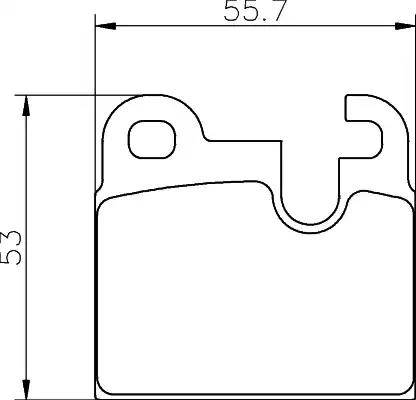 HELLA PAGID 8DB 355 017-511 - Bremžu uzliku kompl., Disku bremzes www.autospares.lv