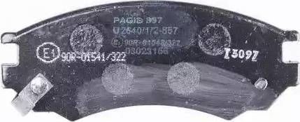 HELLA PAGID 8DB 355 017-061 - Bremžu uzliku kompl., Disku bremzes www.autospares.lv