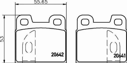 HELLA PAGID 8DB 355 017-391 - Тормозные колодки, дисковые, комплект www.autospares.lv