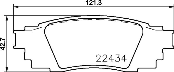 HELLA PAGID 8DB 355 036-961 - Bremžu uzliku kompl., Disku bremzes www.autospares.lv