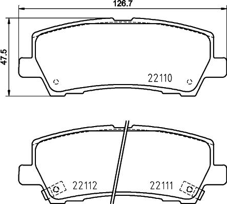 HELLA PAGID 8DB 355 036-441 - Bremžu uzliku kompl., Disku bremzes www.autospares.lv