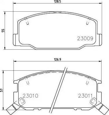 HELLA PAGID 8DB 355 009-831 - Тормозные колодки, дисковые, комплект www.autospares.lv