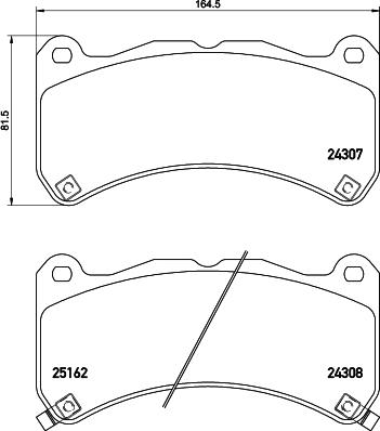 DJ Parts BP2857 - Bremžu uzliku kompl., Disku bremzes www.autospares.lv