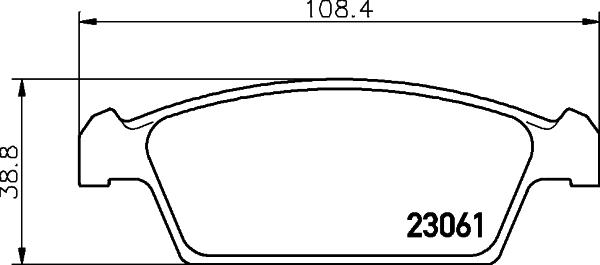 HELLA PAGID 8DB 355 029-261 - Bremžu uzliku kompl., Disku bremzes www.autospares.lv