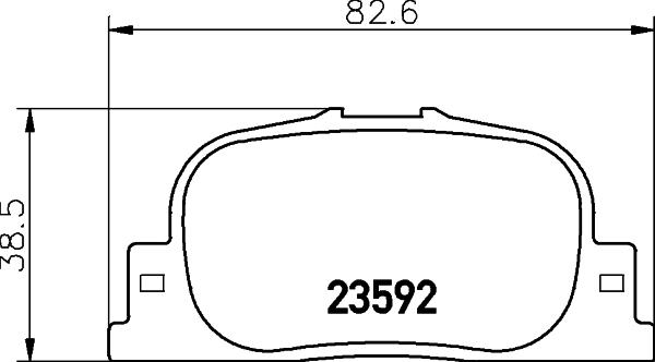 HELLA PAGID 8DB 355 024-191 - Bremžu uzliku kompl., Disku bremzes autospares.lv