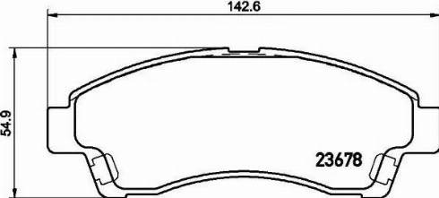 HELLA PAGID 8DB 355 020-461 - Bremžu uzliku kompl., Disku bremzes www.autospares.lv