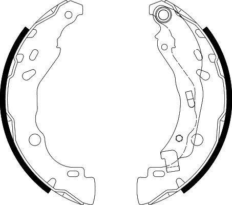 HELLA PAGID 8DB 355 020-081 - Brake Shoe Set www.autospares.lv