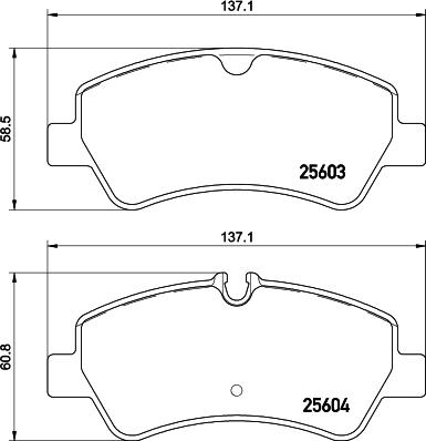 HELLA PAGID 8DB 355 020-721 - Bremžu uzliku kompl., Disku bremzes autospares.lv