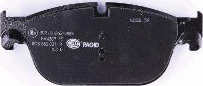 HELLA PAGID 8DB 355 021-141 - Bremžu uzliku kompl., Disku bremzes www.autospares.lv