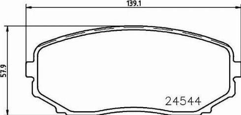 HELLA PAGID 8DB 355 013-251 - Brake Pad Set, disc brake www.autospares.lv