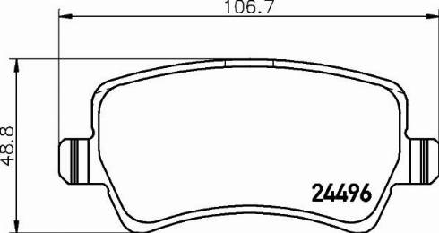 HELLA PAGID 8DB 355 030-911 - Bremžu uzliku kompl., Disku bremzes www.autospares.lv