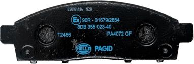 HELLA PAGID 8DB 355 023-401 - Bremžu uzliku kompl., Disku bremzes www.autospares.lv