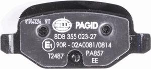 HELLA PAGID 8DB 355 023-271 - Bremžu uzliku kompl., Disku bremzes www.autospares.lv