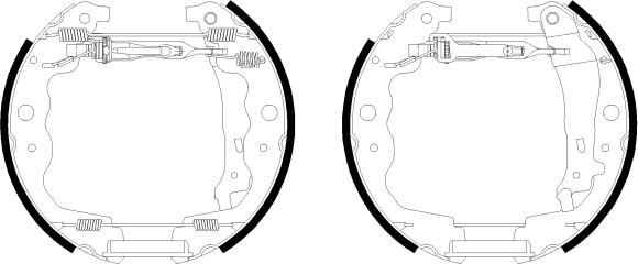 HELLA PAGID 8DB 355 022-561 - Bremžu loku komplekts www.autospares.lv