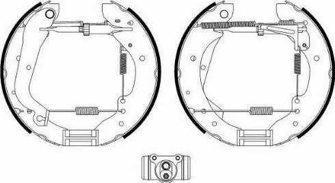 HELLA PAGID 8DB 355 022-721 - Bremžu loku komplekts www.autospares.lv