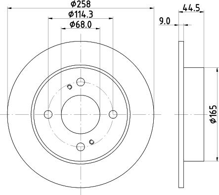 HELLA PAGID 8DD 355 105-171 - Bremžu diski www.autospares.lv