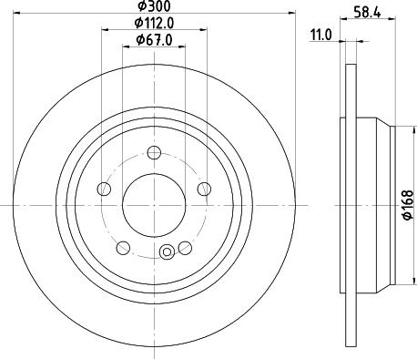 HELLA PAGID 8DD 355 106-892 - Bremžu diski www.autospares.lv