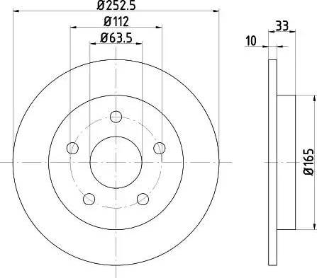 HELLA PAGID 8DD 355 100-971 - Bremžu diski www.autospares.lv