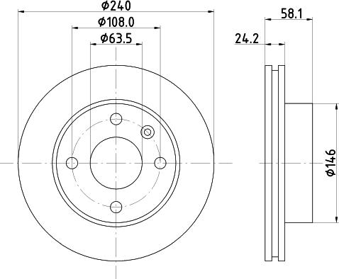 HELLA PAGID 8DD 355 100-531 - Bremžu diski autospares.lv