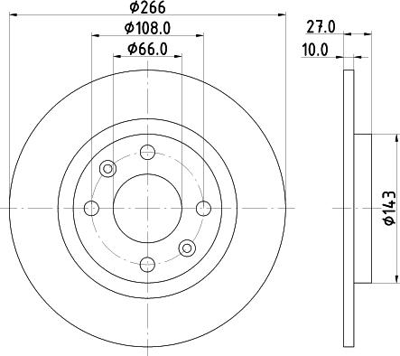 HELLA PAGID 8DD 355 100-851 - Bremžu diski www.autospares.lv