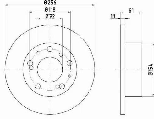 HELLA PAGID 8DD 355 100-701 - Bremžu diski www.autospares.lv