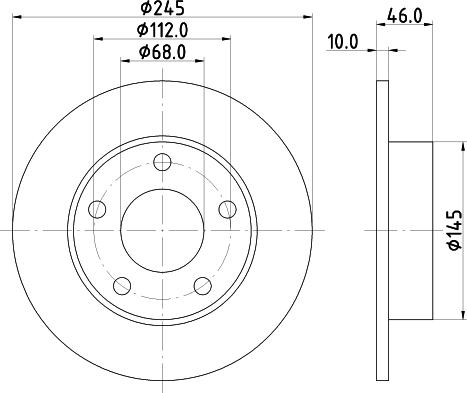 HELLA PAGID 8DD 355 101-381 - Bremžu diski www.autospares.lv