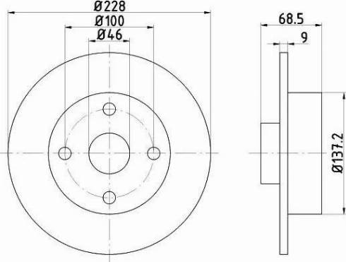 HELLA PAGID 8DD 355 103-621 - Bremžu diski autospares.lv