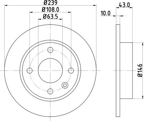 HELLA PAGID 8DD 355 102-211 - Bremžu diski www.autospares.lv