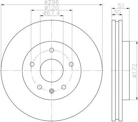 HELLA PAGID 8DD 355 119-951 - Bremžu diski www.autospares.lv