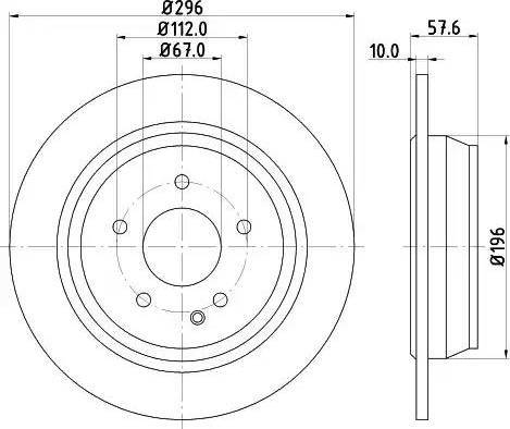 HELLA PAGID 8DD 355 110-081 - Bremžu diski www.autospares.lv