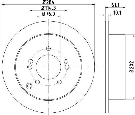 HELLA PAGID 8DD 355 111-421 - Bremžu diski www.autospares.lv