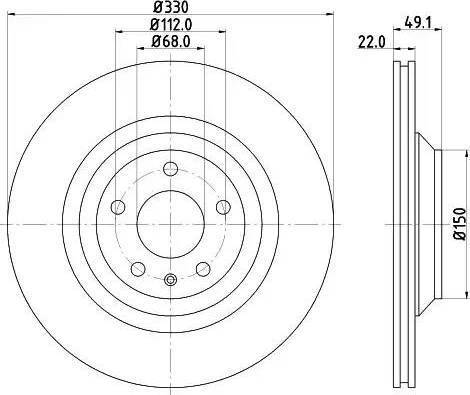 Triscan 92-933 36C - Bremžu diski www.autospares.lv