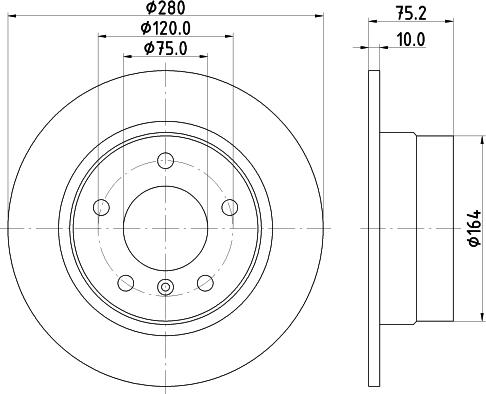 HELLA PAGID 8DD 355 112-642 - Bremžu diski www.autospares.lv