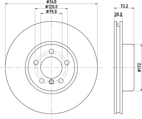 HELLA PAGID 8DD 355 133-541 - Bremžu diski www.autospares.lv