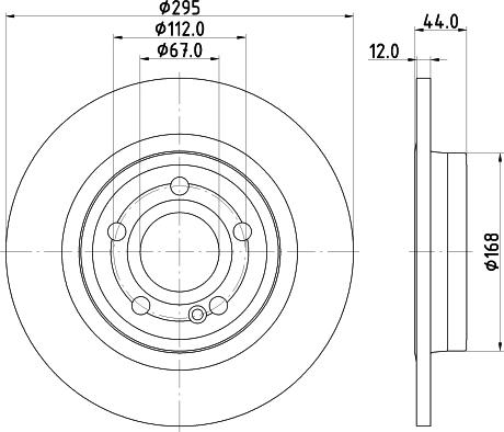 HELLA PAGID 8DD355133351 - Bremžu diski www.autospares.lv