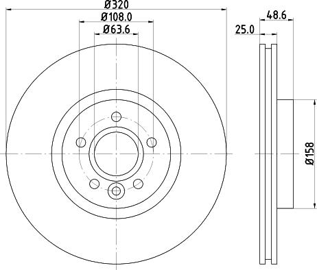 HELLA PAGID 8DD 355 125-151 - Bremžu diski www.autospares.lv