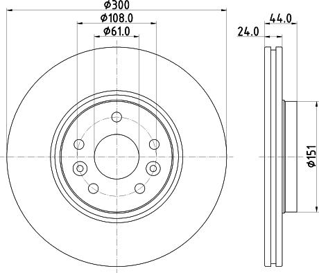 HELLA PAGID 8DD 355 120-941 - Bremžu diski www.autospares.lv