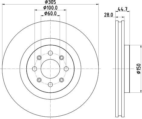 HELLA PAGID 8DD 355 120-951 - Bremžu diski www.autospares.lv