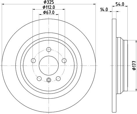 HELLA PAGID 8DD 355 122-861 - Bremžu diski www.autospares.lv