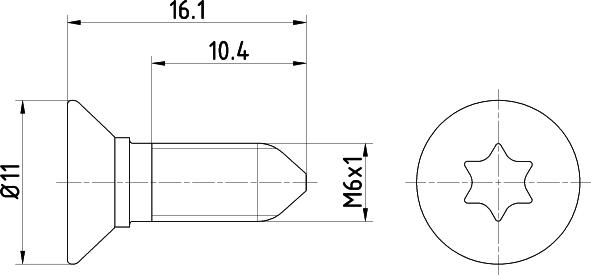 HELLA PAGID 8DZ 355 209-081 - Skrūve, Bremžu disks www.autospares.lv