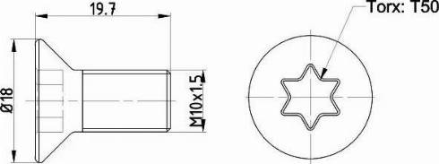 HELLA PAGID 8DZ355209161 - Skrūve, Bremžu disks www.autospares.lv