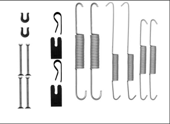 HELLA PAGID 8DZ 355 206-031 - Piederumu komplekts, Bremžu loki www.autospares.lv