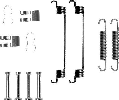 HELLA PAGID 8DZ 355 200-561 - Piederumu komplekts, Bremžu loki www.autospares.lv