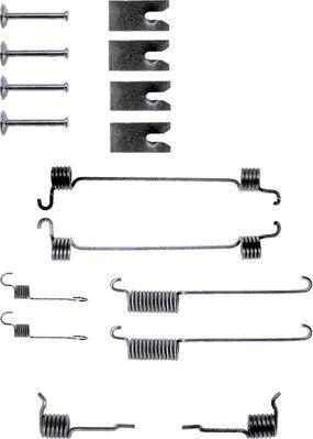 HELLA PAGID 8DZ 355 200-301 - Piederumu komplekts, Bremžu loki www.autospares.lv