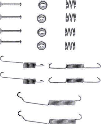 HELLA PAGID 8DZ 355 200-201 - Piederumu komplekts, Bremžu loki autospares.lv