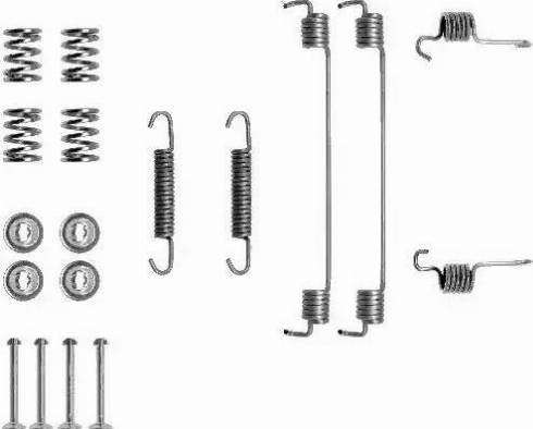 HELLA PAGID 8DZ355201081 - Piederumu komplekts, Bremžu loki www.autospares.lv