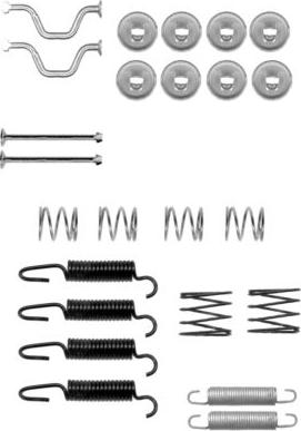 HELLA PAGID 8DZ 355 201-821 - Piederumu komplekts, Stāvbremzes mehānisma bremžu loks www.autospares.lv