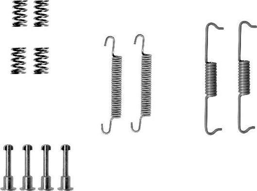 HELLA PAGID 8DZ 355 201-871 - Piederumu komplekts, Stāvbremzes mehānisma bremžu loks www.autospares.lv