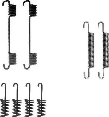 HELLA PAGID 8DZ 355 201-781 - Piederumu komplekts, Stāvbremzes mehānisma bremžu loks www.autospares.lv