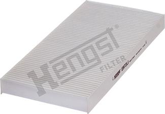 Hengst Filter E972LI - Фильтр воздуха в салоне www.autospares.lv